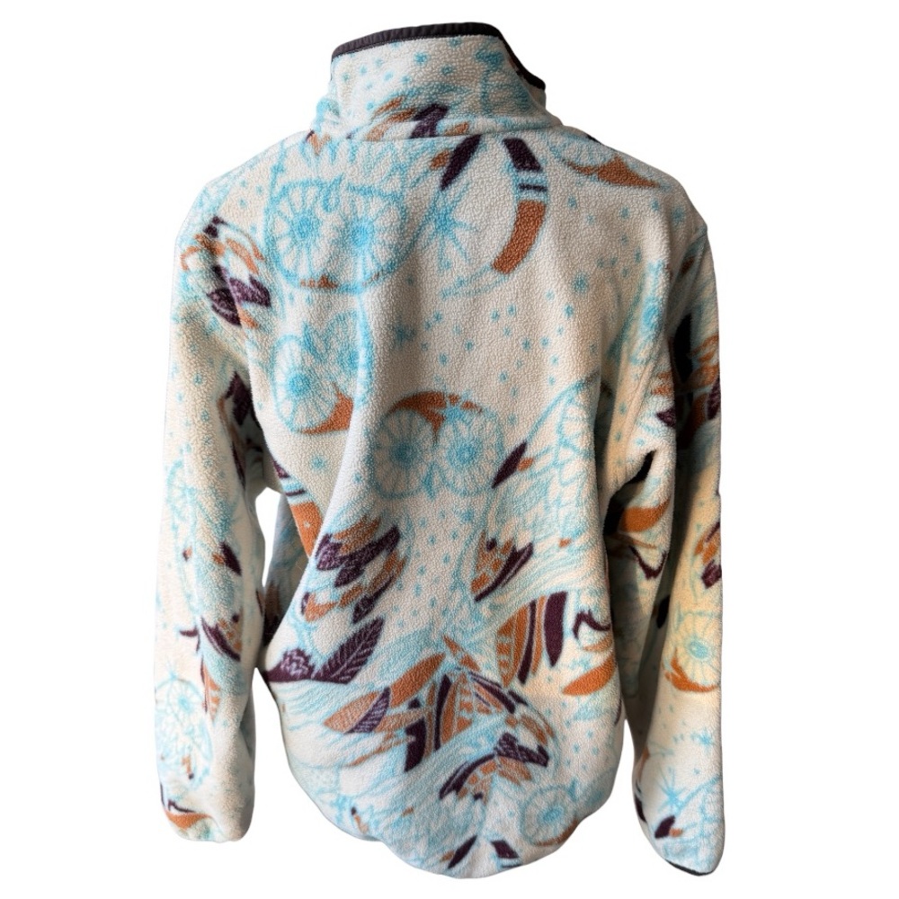 Patagonia Synchilla Snap-T Harvest Moon Owl Fleece Pullover Women’s XL - Picture 2 of 13